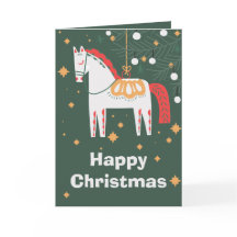 Svenska Dala Horse Jul, vit