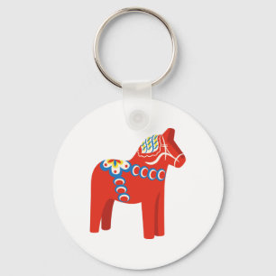 Svenska Dala Horse Nyckelring