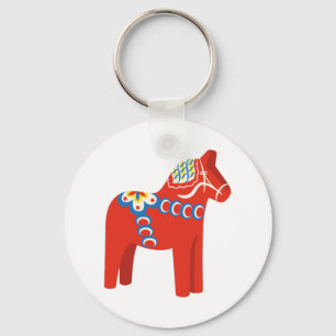 Svenska Dala Horse Nyckelring