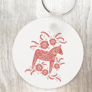 Svenska Dala Horse Nyckelring