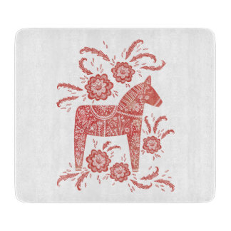 Svenska Dala Horse Red and White