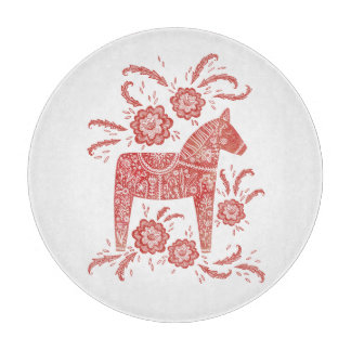 Svenska Dala Horse Red and White
