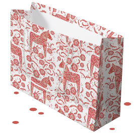 Svenska Dala Horse Red and White