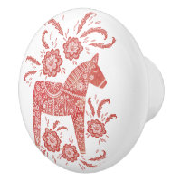 Svenska Dala Horse Red and White