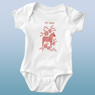 Svenska Dala Horse Red Tiny Viking T Shirt