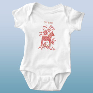 Svenska Dala Horse Red Tiny Viking T Shirt