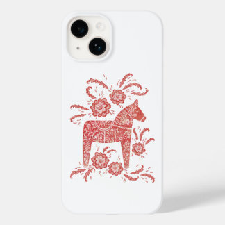 Svenska Dala Horse Red & White