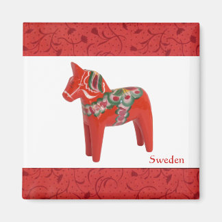 Svenska Dala Horse Scandinavian Magnet