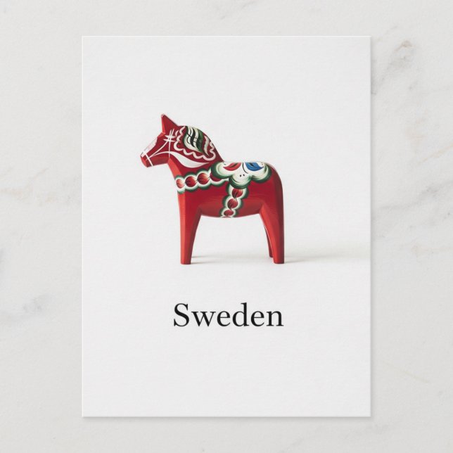 Svenska Dala Horse Sverige Travel Vykort (Framsida)