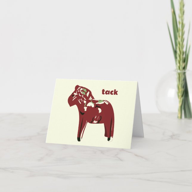 Svenska Dala Horse Tack Kort (Framsida)