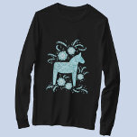 Svenska Dala Horse Teal Grönt Viking T Shirt<br><div class="desc">En traditionell svensk illustration av Dala Horse i teal grönt. Perfekt för Vikings.</div>