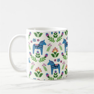 Svenska Dala Horses Blue Kaffemugg