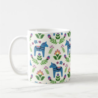 Svenska Dala Horses Blue Kaffemugg
