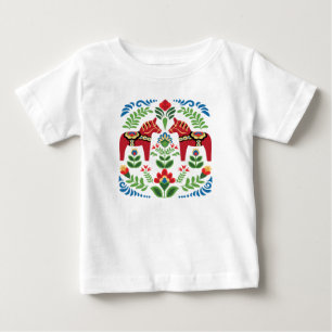 Svenska Dala Horses Red T Shirt