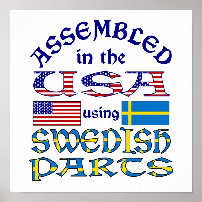 Svenska delar poster (Framsidan)