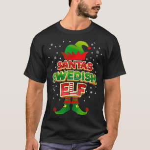 Svenska Elf Julafton Matching Pajama Party-familje T Shirt