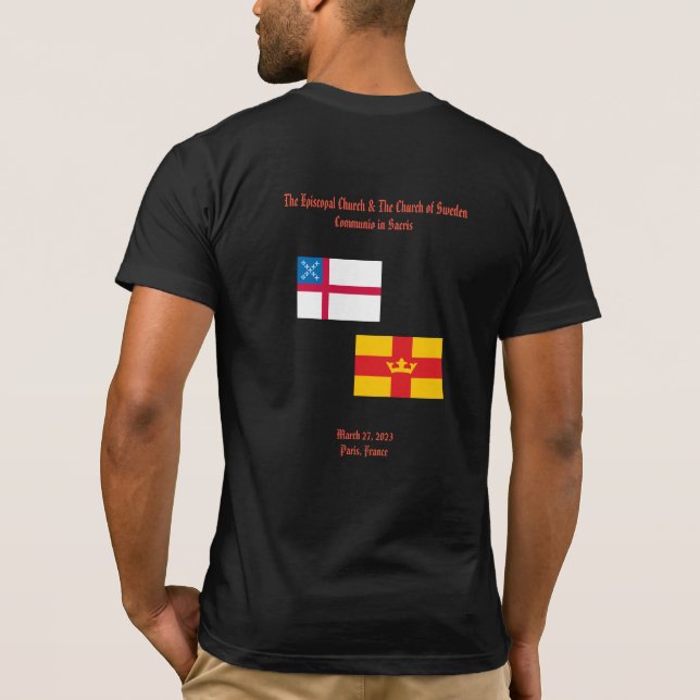 Svenska & Episcopal Church Fullt Communion T Shirt (Baksida)