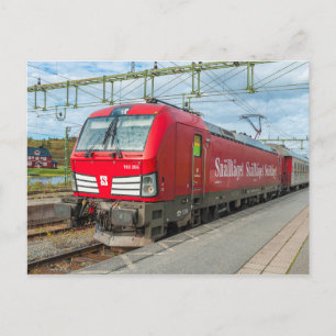 Svenska Express tåg vid Storlien. Vykort