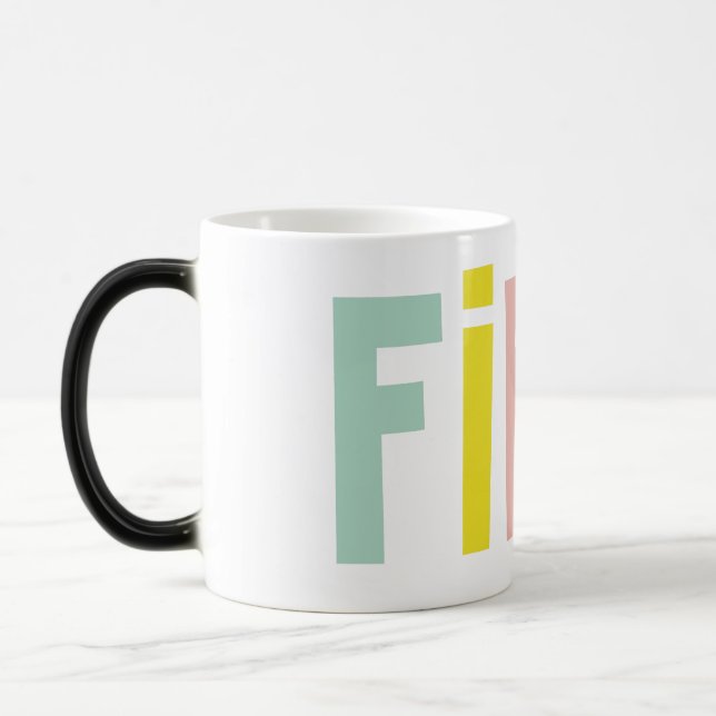 Svenska Fika Färg Magisk Mugg (Vänster)