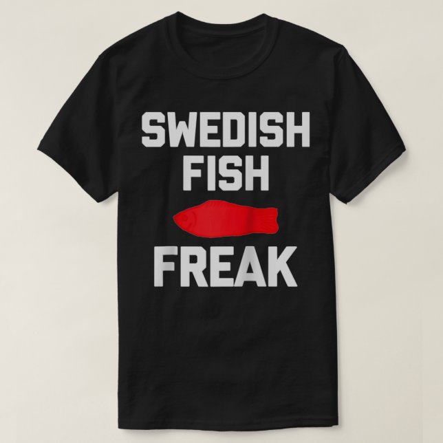 Svenska Fisken Freak rolig och sa sarkastisk mat c T Shirt (Design framsida)