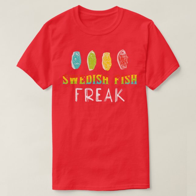 Svenska fiskens Freak i Vilden Linnande Idea-gåvor T Shirt (Design framsida)