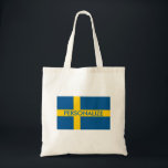 Svenska flagga anpassningsbar till påsfesten gynna tygkasse<br><div class="desc">Svenska anpassningsbarna tote bags. Roligt-festen föredrar destinationsbröllop,  Födelsedagsfest,  semester,  resor med mera. Sverige land flagga. Lägg till egen personlig om du vill. Skandinaviens pride.</div>