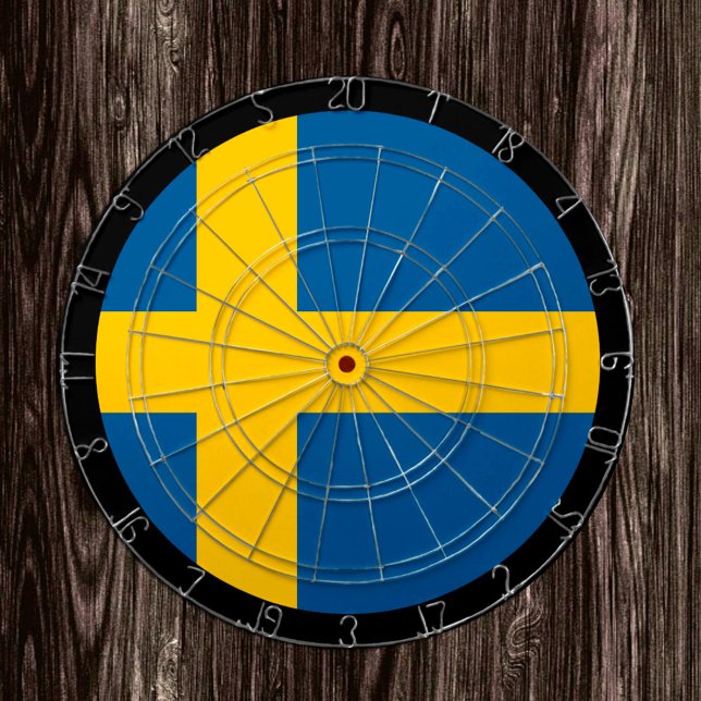 Svenska Flagga Dartboard & darts / sporten board Darttavla (Skapare uppladdad)