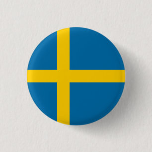 Svenska Flagga, Flagga av Sverige Knapp