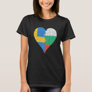 Svenska Flagga Heart T Shirt