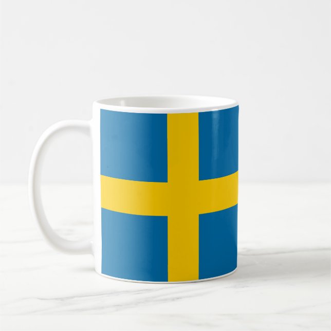 Svenska Flagga-kaffe Mugg (Vänster)