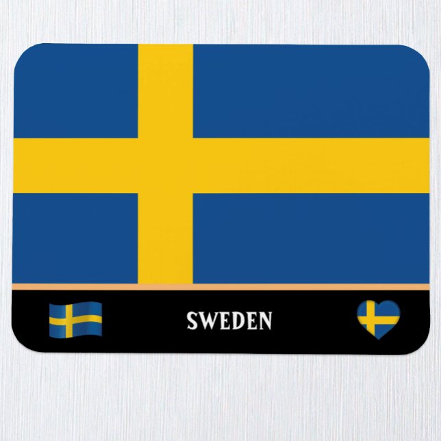 Svenska Flagga och svenska land resa/Sverige Magnet (Skapare uppladdad)