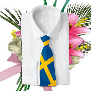 Svenska Flagga och Sverige, helgdag/sport fläkt Slips