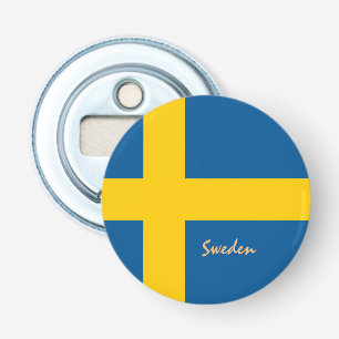 Svenska Flagga och Sverige party /sportdrycker Flasköppnare