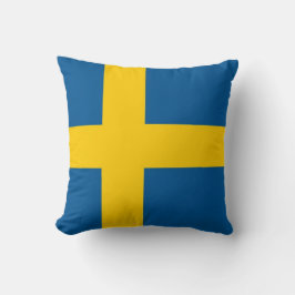 Svenska Flagga om amerikanska MoJo Pillow Kudde