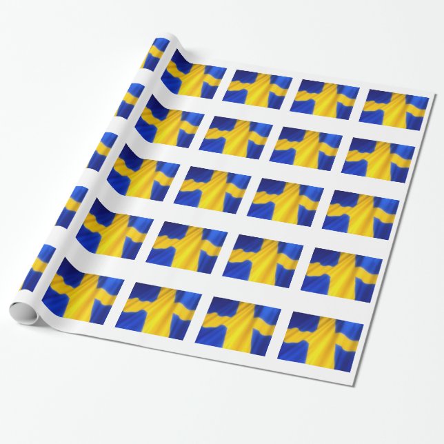 SVENSKA FLAGGA PRESENTPAPPER (Utrullad)