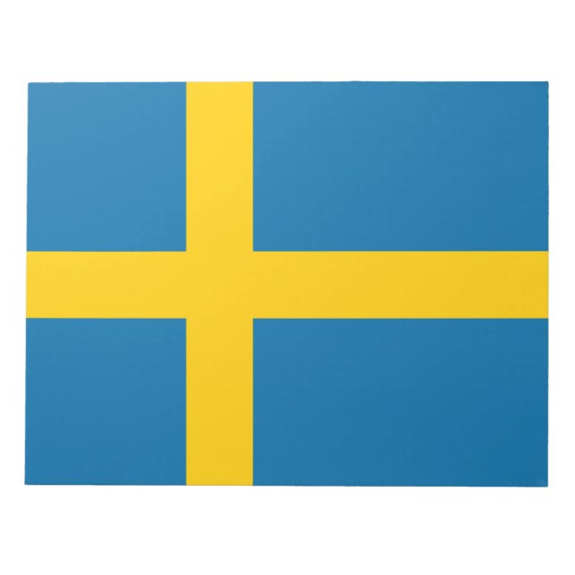 Svenska Flagga (Sverige) Anteckningsblock (Framsida)