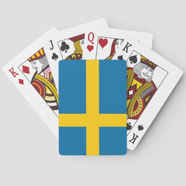 Svenska Flagga (Sverige) Casinokort (Baksidan)
