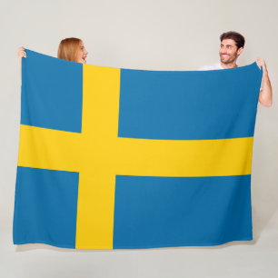 Svenska Flagga (Sverige) Fleecefilt