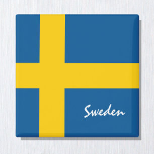 Svenska flagga & Sverige helgdag, resa/sport Magnet