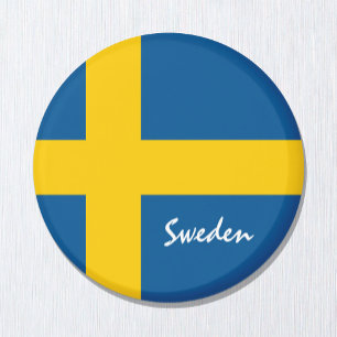 Svenska flagga & Sverige helgdag, resa/sport Magnet