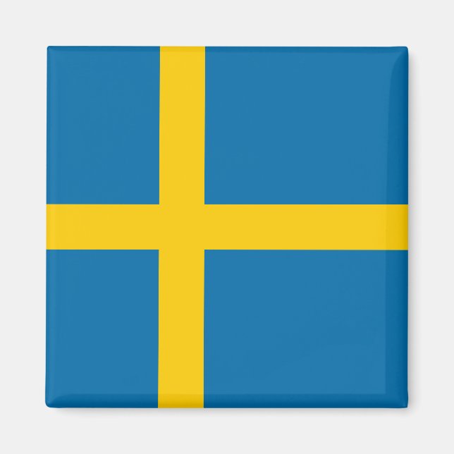 Svenska Flagga (Sverige) Magnet (Framsidan)