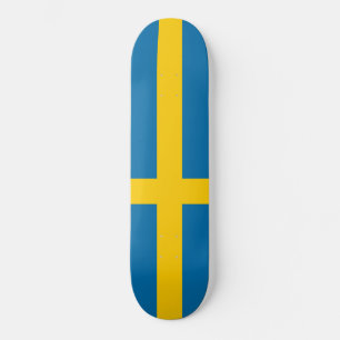 Svenska Flagga (Sverige) Mini Skateboard Bräda 18,5 Cm