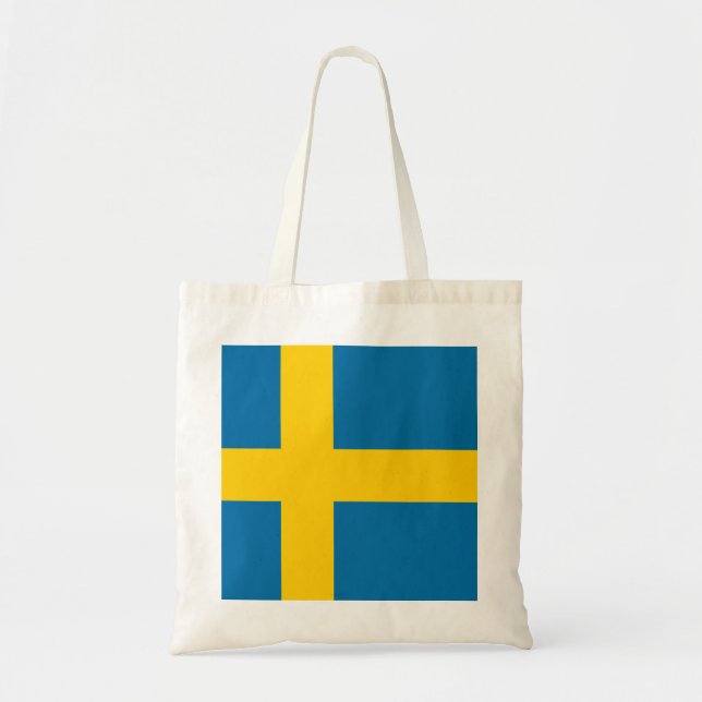 Svenska Flagga TOTE BAG Tygkasse (Framsidan)