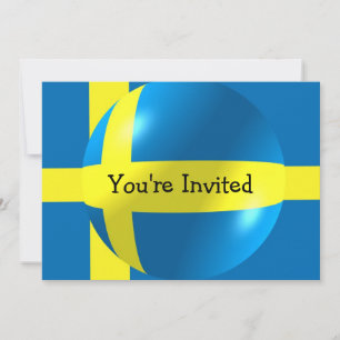 Svenska Flagga Valfri Tillfälle Inbjudningar