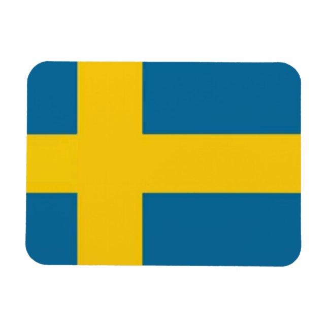 Svenska flaggan magnet (Horisontell)