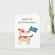 Svenska födelsedagskort - Grattis på födelse dag