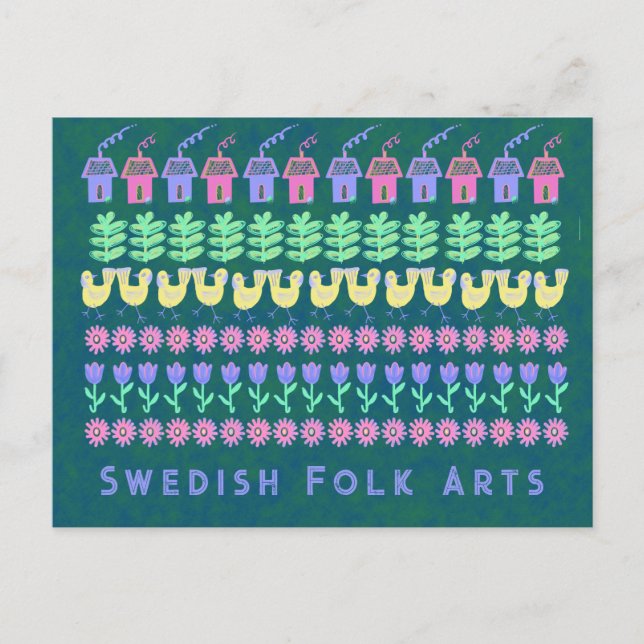 Svenska folkbokföringskort vykort (Framsida)