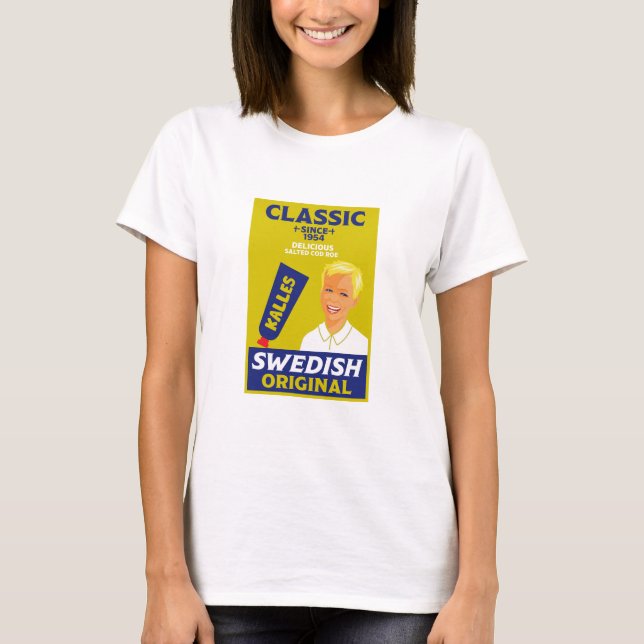 Svenska gåskaviar Fish Kaviar T Shirt (Framsida)