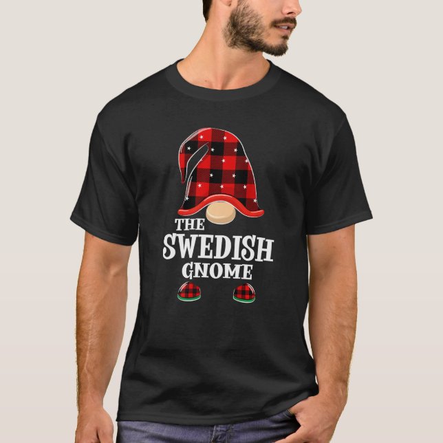 Svenska Gnome Buffalo Play Funny jul Matchi T Shirt (Framsida)
