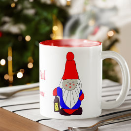 Svenska Gnome Tomten Two-Tone Coffee Mugg